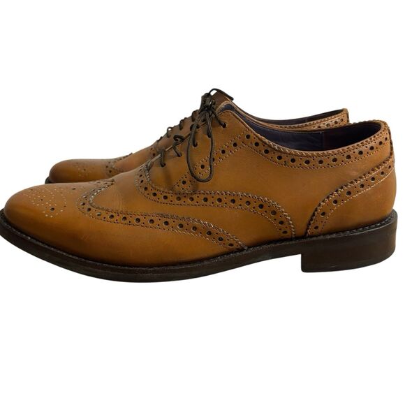 Samuel Windsor Shoes Men’s Sz 13 Brown Brogue Oxford Italian Leather BV126